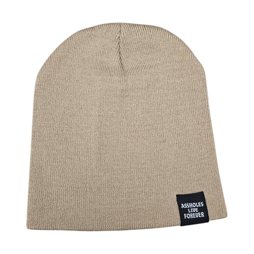 Alf Knit New Logo Tan Beanie Winter Hat